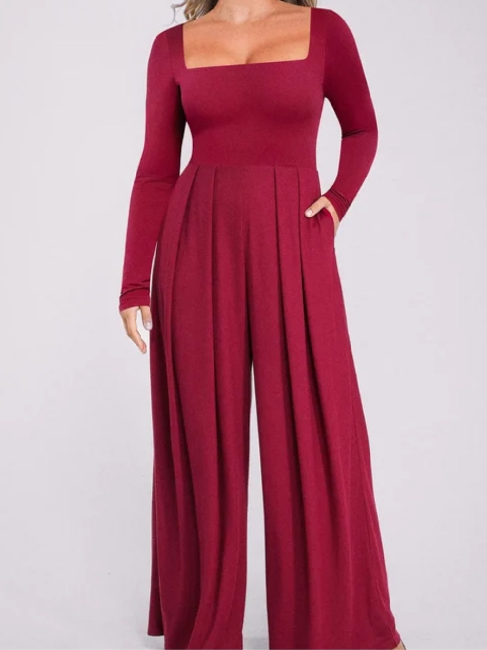 New unworn , shapellx MP AirSlim® Square Neckline Built-In Shaping Jumpsuit